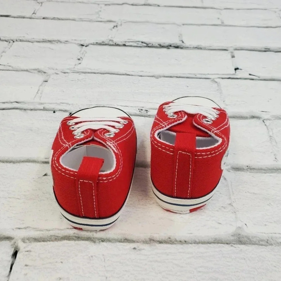 Infant Size 5 Red Soft Sole Baby Shoes, Baby sneakers for girls or boys - Picture 11 of 12